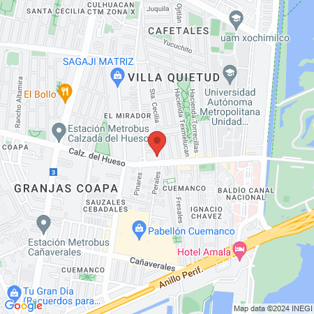 PODYTEX CALZADA DEL HUESO map