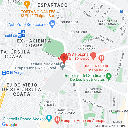 Estética Óscar map