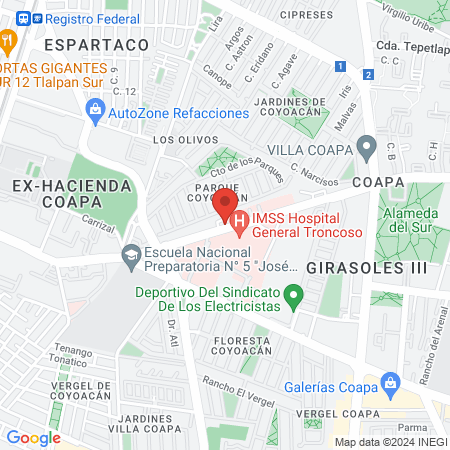 DRA. VERONICA PADILLA map