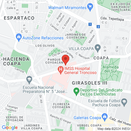 Margarita del Real Calzada, Pediatra map