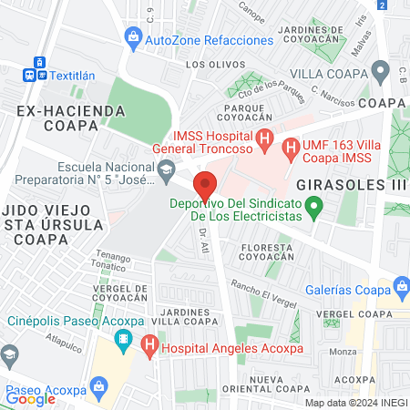 Rufino Gonzalez Cuautémoc map