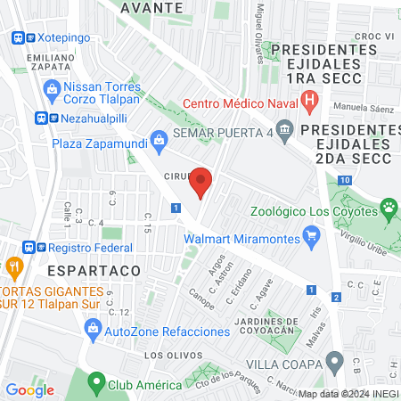 Pet & Vet Miramontes map