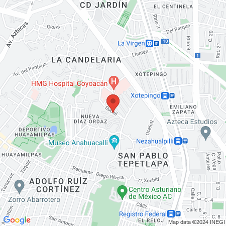 Vet+Cota Coyoacan map