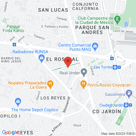 Dentista para niños y ortodoncia map