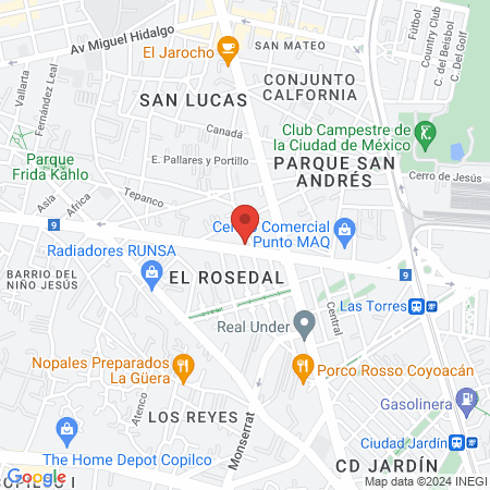Clínica Dental Studio MX Sucursal Coyoacán map