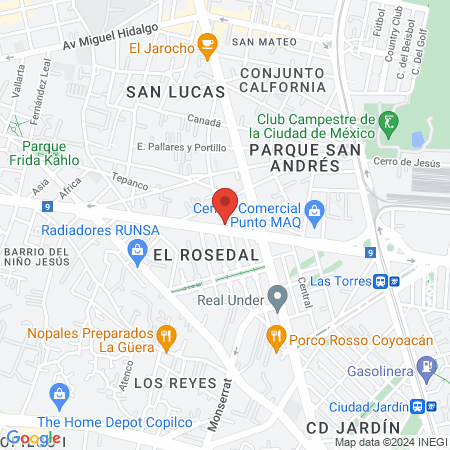 Dra. Carla Perea Santiago Odontopediatra en Coyoacán map