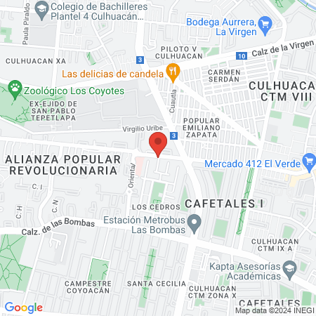 Consultorio dental Tepetlapa map