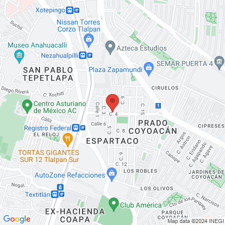 Dra. Erika Mercado, Ortodoncia. map