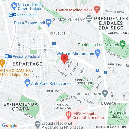 Romero Grande María de Lourdes map