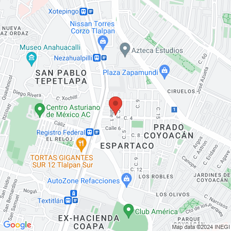 Dra. Carla Ortíz, Ginecólogo map