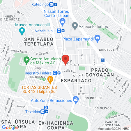 GABINETE PODOLÓGICO DEL VALLE. map