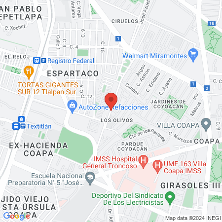 Centro Experto Feet map