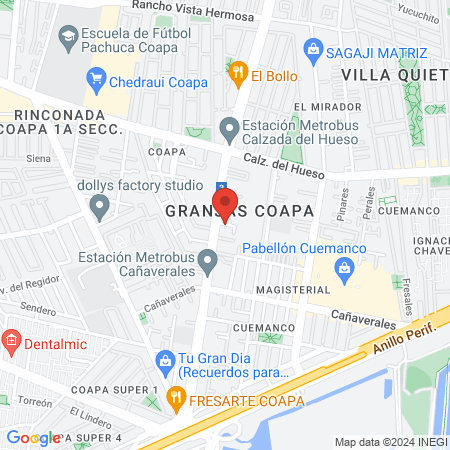 Centro de Formación y Capacitación Aerobico Fitness Pole Mexico map