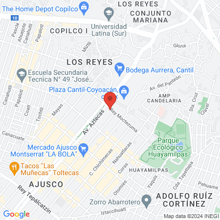 Alfredo Octavio Paredes Garcia Médico General Coyoacán map