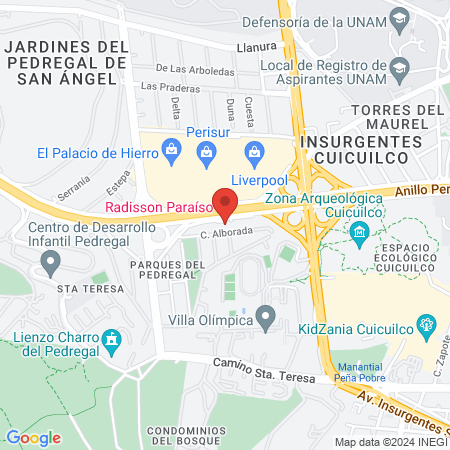 Spazio Spa Bienestar Integral map