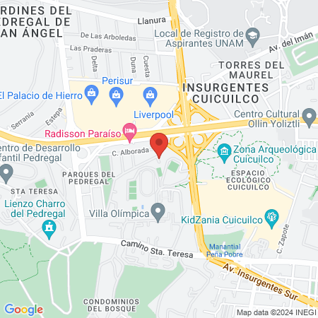 Dr. Manuel Alejandro Hernandez Rojas, Cirujano general map