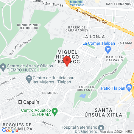 Veterinaria La Rana map