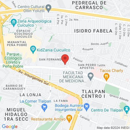 Pozo San Fernando map