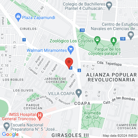 Odontopediatría - Dra. Alejandra Ledesma Miranda map