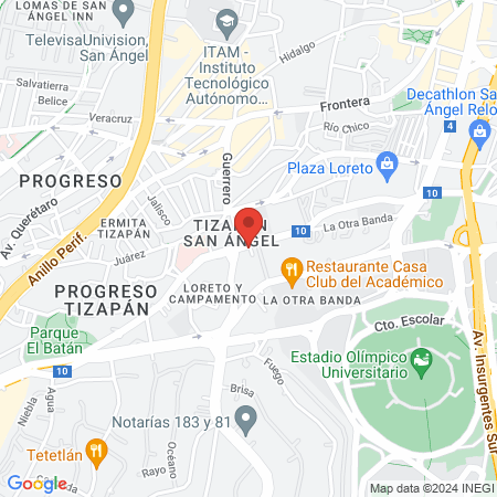 Centro odontológico Pedregal map