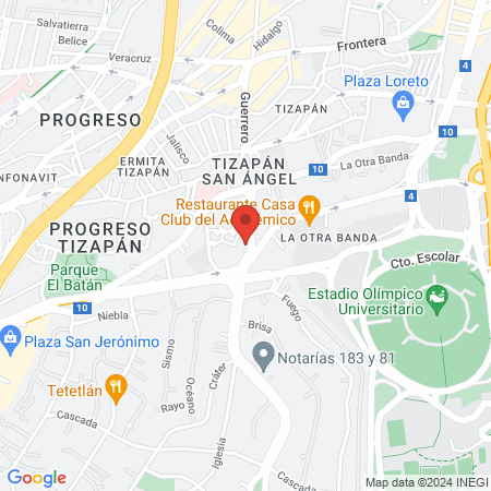 Samuel Pilo País Dermatólogo Miguel Hidalgo map