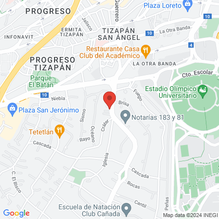 Hospital Mexicano De Sn Vicente Ac map