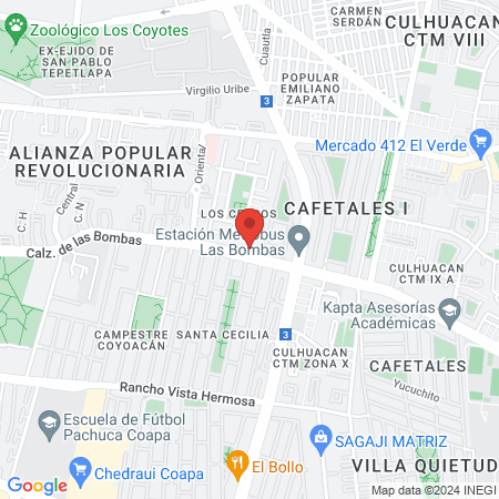 Jf la peluqueria cedros map