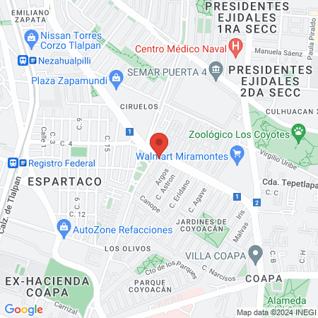 CONSULTORIOS DENTALES map