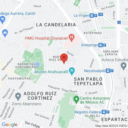 Consultorio ginecologico map