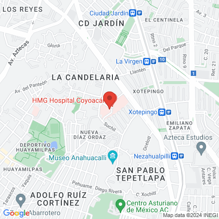 Luz Maria Monroy Escamilla Oncólogo Coyoacán map