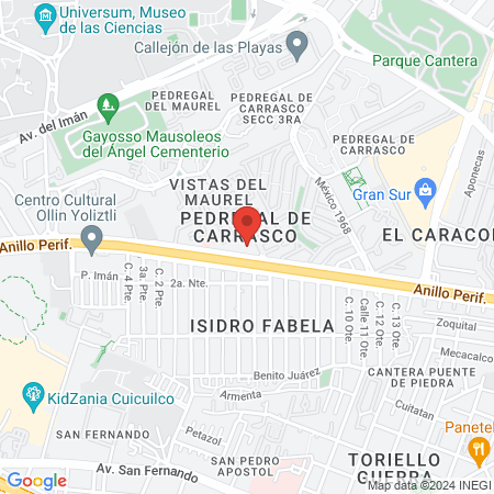 Dentis+a Patio Pedregal map