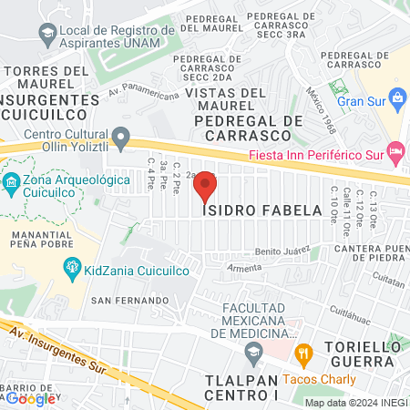 CAV AMBULANCIAS AÉREAS Y TERRESTRES map