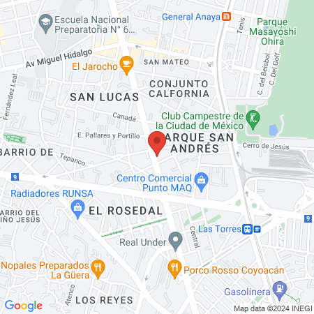 Dentista Ortodoncista Dr. Hector Alvarez L. map