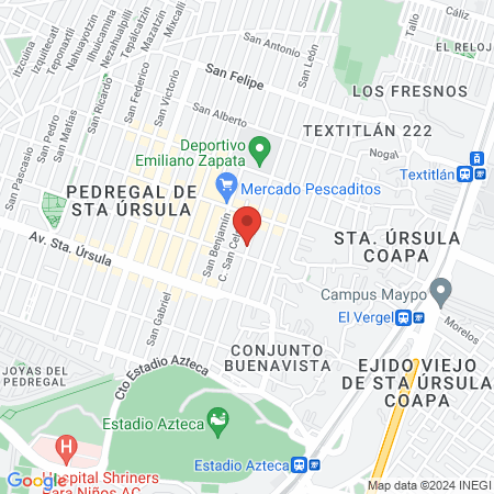 Sergio Muñoz Ramírez Pediatra Coyoacán map