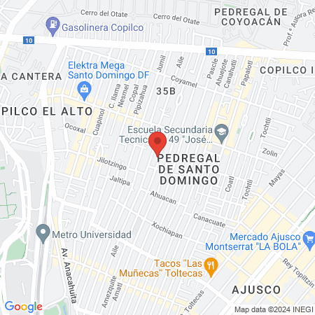 DENTISTA 24 HORAS URGENCIAS !! C.D.OMAR TECOZAUTLA, PGAL DE STO DOMINGO COY. map