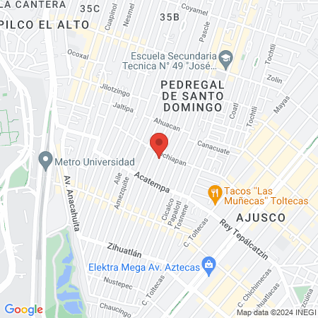 Servicio Médico map