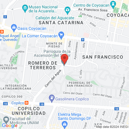 Estética Unisex map