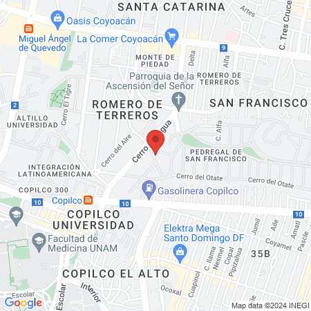 Dra. Laura Hinojosa map