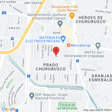 Dr. Moisés Díaz Mier, Cirujano general map