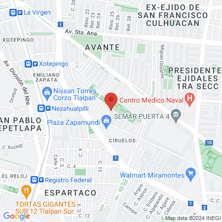 Dr. Eduardo Antonio García Hernandez map