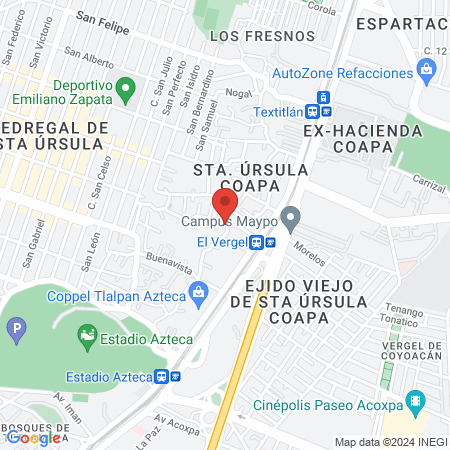 Salón de bellezas Petter map