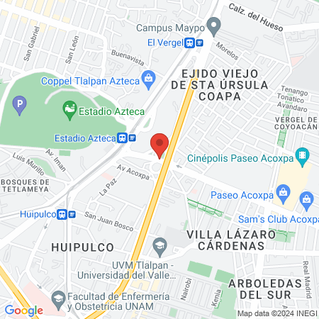 Dr. Ana Yemci Franco Uribe map