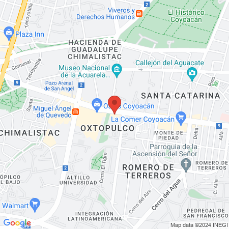 Sugar & Co Coyoacan map