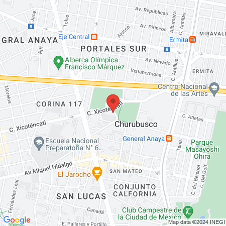 PODeSUR Oasis Coyoacán map