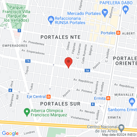 Kinich Estética y Peluquería map