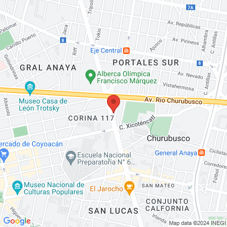 Bazain Vargas Evangelina map