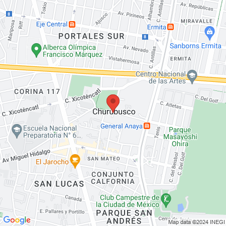 Dra. Olga Castillo map