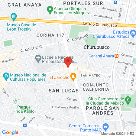 Consultorio de oftalmología y Optometría. map