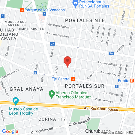 Dr. Gabriel Augusto Fuentes Esparza map