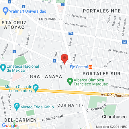 Dental Karand | Eje 8 Sur Popocatépetl map